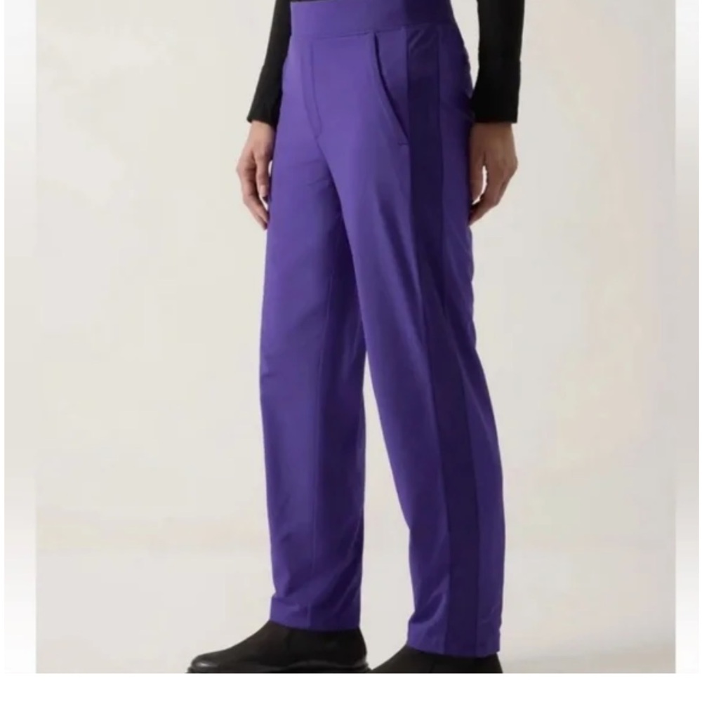 Athleta Brooklyn Lined Pants Blue (purple) size 14 tall